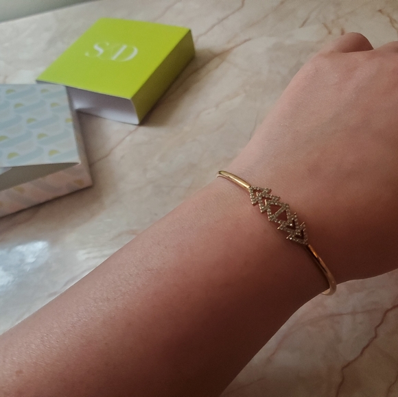 Stella and Dot Rose Gold Pave Bracelet - Picture 6 of 7